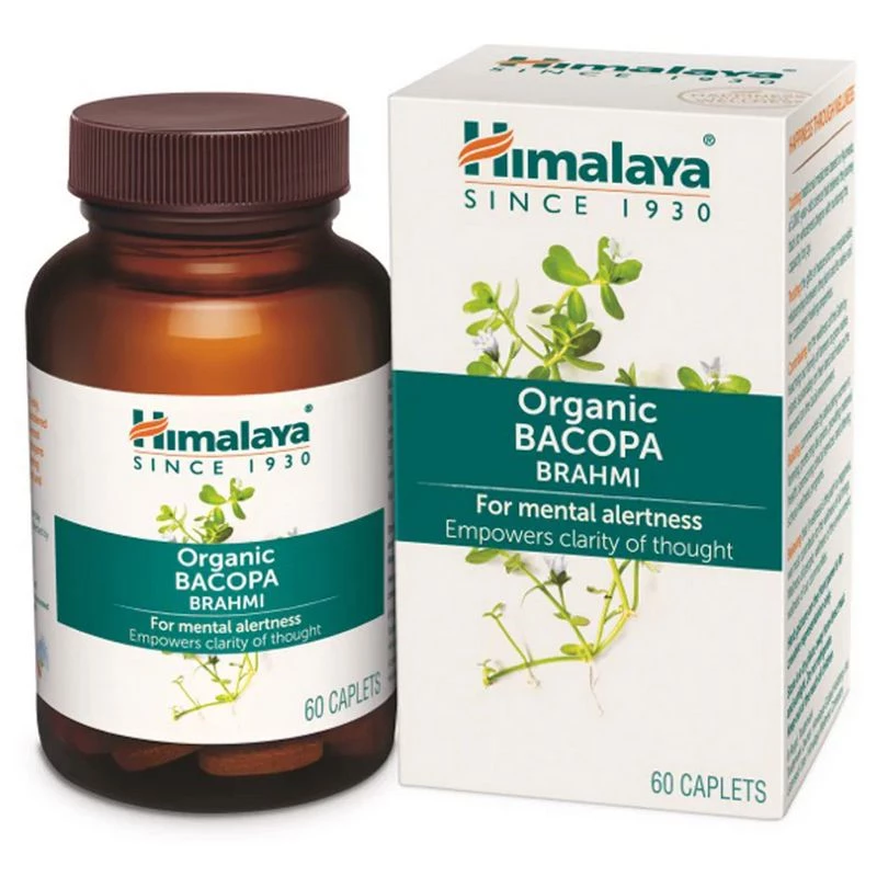 Himalaya Organic Bacopa Brahmi, 60 Caplets-1.webp